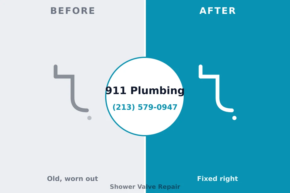 Before and after: plumbing repair San Castle, FL